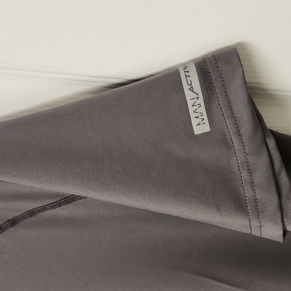 BOOHOO MAN ACTIVE FITNESS SHIRT MEDIUM GRAY - Picture 2 of 3